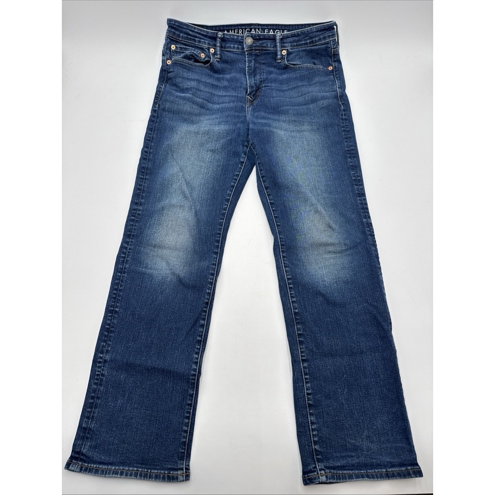 American Eagle Relaxed Straight Jeans Men's Size 32x30 Blue Denim Medium Wash